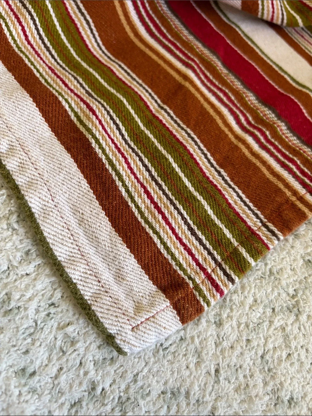 Western Stylized Striped Cotton Table Cloth RS Rectangular 56”x72”